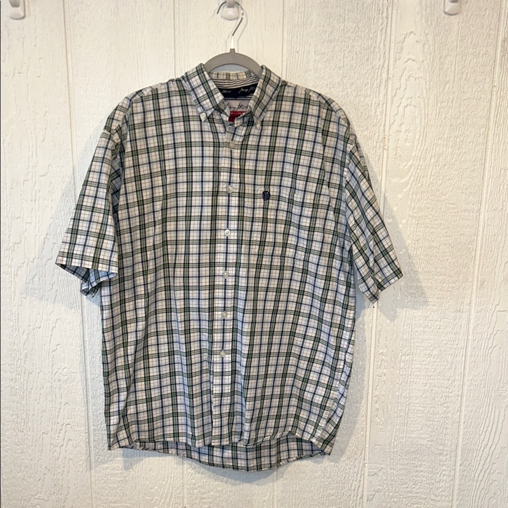 Wrangler George Strait Cowboy Cut Collection Button Down Plaid Western Rodeo
